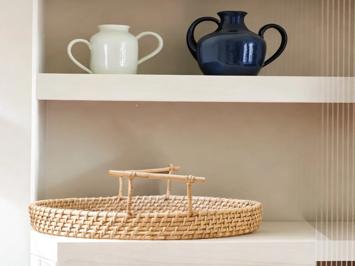 Sustainable Rattan Serving Tray